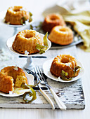 Lime and Yoghurt Cakes with Elderflower Syrup