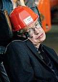 Stephen Hawking, British physicist, visiting CERN in 2006