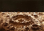 Lunar crater model, 1870s
