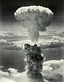 Atomic burst over Nagasaki, 1945