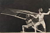 Motion study of fencing, 1906