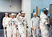 Apollo 12 crew launch countdown, 1969