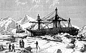 William Parry on Melville island, illustration