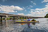 Environmental kayak tour of Louisiana swamp, USA