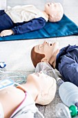 CPR training dummies
