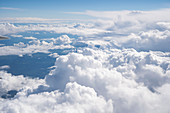 Clouds from aeroplane window