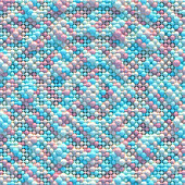 Pink and blue dots with texture, illustration