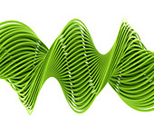 Green helix, illustration