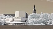 Finlandia Hall in Helsinki, infrared footage