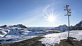 Pizol mountain summit, Swiss Alps, time-lapse footage