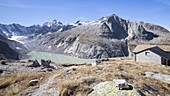 Albigna reservoir and hut, Swiss Alps, time-lapse footage