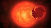 Planet around a red giant star