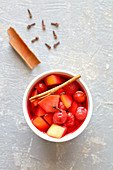 Strawberry and apple compote