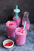Blackberry and kefir coctail