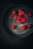 Raspberries on a plate