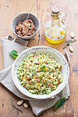 Rice Salad with Pesto and Vegetables