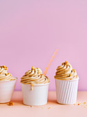 Scorched honey cheesecake soft-serve