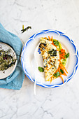 Omelette with seaweeds