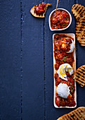 Burrata with tomato chutney