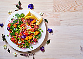 Light and colourful winter harvest salad