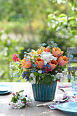 Colorful Spring Bouquet As A Table Decoration