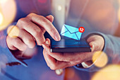 Email notification on smartphone