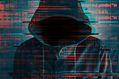 Computer hacker, conceptual image