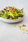 Caesar Salad mit krossem Algen-Bacon