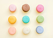 Verschiedenfarbige Macarons