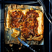 Puff pastry pissaladierre (Nice, France)