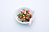 Greek country salad with sheep's cheese