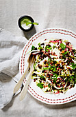 Autumn Salad with fennel and pancetta
