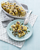 Paccheri filled with eggplant ricotta