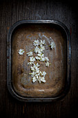 Jasmine Blossoms in a Metal Tray