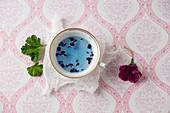 Wild mallow tea (Malva sylvestris)