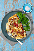 Pilz-Paprika-Omelett