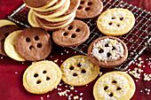 Christmas button biscuits