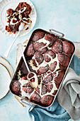 Nutella chocolate monkey bread with selfsaucing pudding