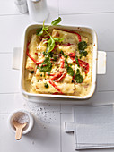 Cannelloni with ricotta and peppers