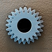 Micromechanical gear, SEM