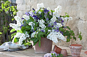 Fragrant Bouquet With White Lilac