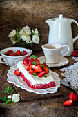 Erdbeersorbet mit Frozen Joghurt