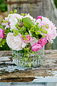 Bouquet Of Roses And Lady's Mantle