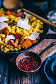 Samp Risotto with Saffron and Butternut