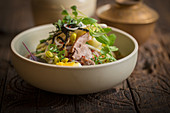 Ramen with Chashu pork, leek and eggs (Japan)