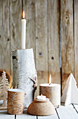 DIY-Kerzenhalter aus Birkenast