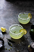 Chilli and lime margarita cocktail