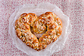A Mother's Day sweet bread plait