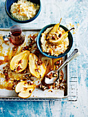 Coconut Porridge with Maple Baked Pears