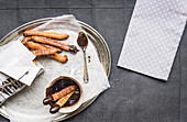 Churros with chocolate sauce